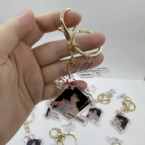 Stray Kids KZOOcosplay Kpop South Korea Idol HAN BangChan LEE KNOW double-sided acrylic keychain bag