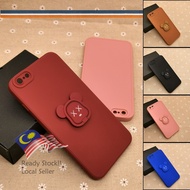 Mobile Case For Colorful For i-Phonê 6 Plus 6S Plus Back TPU Soft Cover Casing DIY Cute Bear Stand