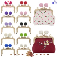 FKILLA Purse Clasp Frame, Metal Candy Color Purse Frame Kiss Clasp, Square Bag Kiss Clasp Lock