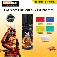 Samurai Candy Color Spray Paint Candy Red C011 Candy Blue C018 Candy Yellow C016 Chrome C018 Samurai