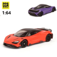 1:64 Scale McLaren 765LT Diecast Alloy Car Model, Children Toy Car, Collectible, Sliding Car Model, 