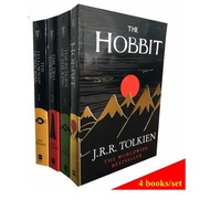 [4 Books Collection] The Hobbit + Lord Of The Rings Trilogy นวนิยายภาษาอังกฤษหนังสือการอ่านภาคภายนอก