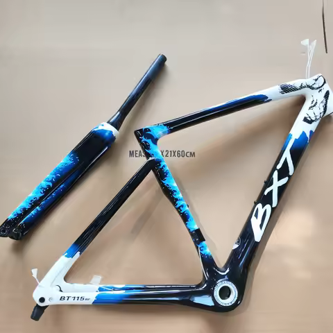 BXT Carbon Disc Brake Road Bike Frame Framest, Hidden Cable Line, Bike Handlebar, Super Light Road F