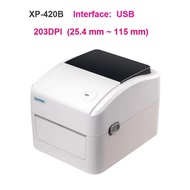 420B เครื่องพิมพ์ Xprinter/460B เครื่องพิมพ์ขนส่งด้วยความร้อนความกว้างของเครื่องพิมพ์บาร์โค้ด25-115ม
