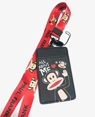 PAUL FRANK RB  สายคล้องคอ สายคล้องบัตร ที่ใส่บัตร ซองใส่บัตร ที่ใส่บัตร พร้อมสายคล้องคอ ลาย PAUL FRANK  งานดี สวยงาม สำหรับ บัตร 6x8 cm (body 7x11cm) BY PMY  SHOP