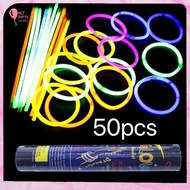 50pcs or 100pcs LED Glow Stick Bracelets and Necklaces for Party, Concert, Wedding, Halloween, and K
