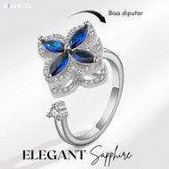 Reunite Jewelry - Anxiety Women's Ring Ring - Elegant Sapphire