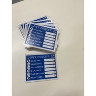 Renewal Date Car Sticker