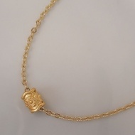 14k Gold Filled (Suasa) Rantai + Loket (Gold)- Glyph Beads