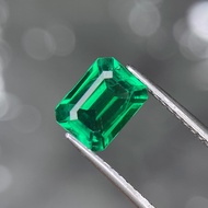 1.61 Ctw Lab Grown Colombian Emerald (Hydrothermal) Octagon w/inclusion 8.2 x 6.2 (mm)