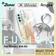 Ringke FUSION Series for Samsung Galaxy A34 5G  Protective Phone Case & Casing Transparent Soft Cove