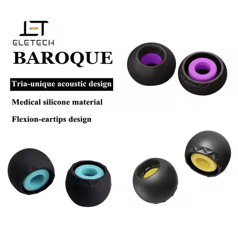 Luxury Hi-Fi Eartips for ELE Baroque Eletech Tria TWS Headphone Earplug for ie900 AZ80 XM5 Medical S