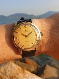 50年代古董Omega Seamaster包金撞陀自動錶big size 36.5mm