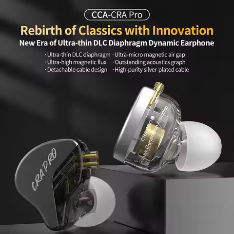 CCA CRA PRO wired dynamic headphones in-ear dynamic headphones sports music game subwoofer headphone
