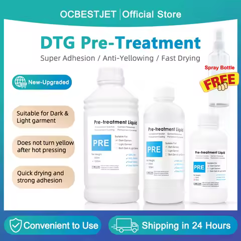 DTG Pretreatment Liquid DTG Primer Pre-Treatment For Textile Ink For DTG Printer Before Printing Flu