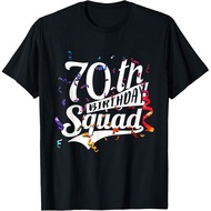 Men's cotton T-shirt Funny 70th Birthday Gifts For Men Women 1951 Squad T-Shirt Fast Shipping 4XL , 