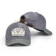 Wankbay Polocap Hat Distro Premium Corduroy Suede Ashton Grey leather