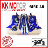 (HLY ) YAMAHA Y125 Y125ZR 125ZR COVERSET COVER SET BODY COVER BIRU 46 / 46 BLUE ORI KILANG HLY