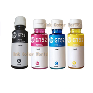 (พร้อมกล่อง)สินค้าพร้อมส่งหมึกเติมแท้ HP GT53 XL GT51 GT52 Set 4 สี 4 ขวด (ไร้กล่อง) For Hp HP315 H
