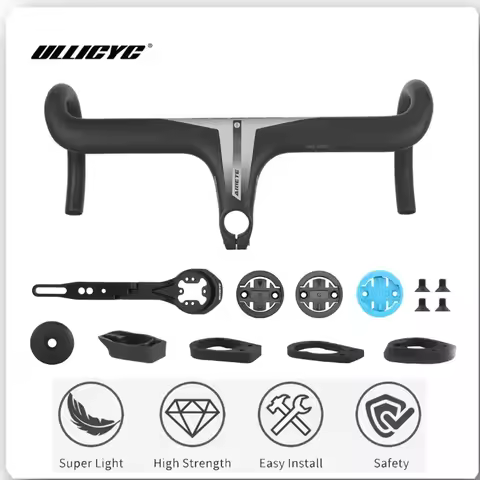 Java T1000 Carbon Decaf Ariete Integration Cockpit Roadbike Handlebar Full Internal Cable With Compu