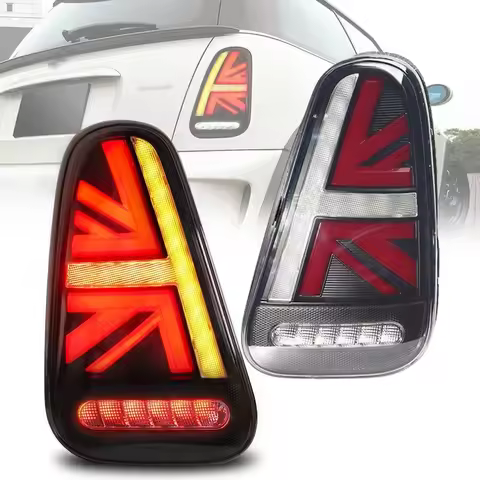 2PCS Full LED Tail Lights For BMW Mini Cooper R50 R52 R53 2001‑2007 Upgrade New LED Brake Reverse Tu