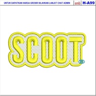 H-A99 SCOOT LOGO EMBROIDERY PATCH