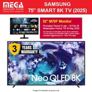 SAMSUNG QA75QN900FKXXS 75" NEO QLED 8K QN900F SMART TV | Free TV WMT | Free 32” M70F Monitor Redeem 