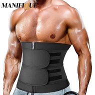 Men Slimming Shapewear Waist Trainer Belt Back Support Lumbar Belts Sauna Sweat Workout Tank Tops Shapewear Fat Burner