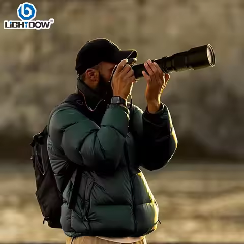 Lightdow Manual Prime Telephoto Lens 500mm F8-F32 With T2 Adapter Ring for Canon Nikon Sony Pentax O