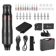 Sunchine 【จัดส่งที่รวดเร็ว】220V 10สีปากกามอเตอร์ชุด Anself T-Attoo ชุด R-Otary T-Attoo ปากกา N-Eedle