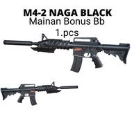 Pistol mainan anak lelaki M4.2 kokang D.cobra bonus bb 1.pcs isi 400 butil