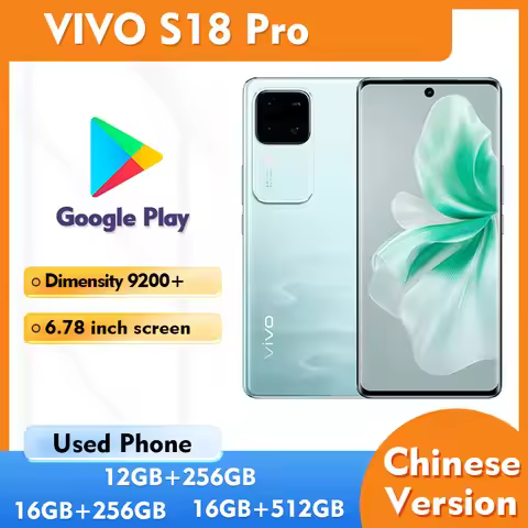 VIVO S18 Pro 5G 256GB 512GB ROM Smartphone 6.78inches 5000mAh Used Phone