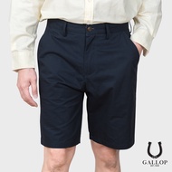 GALLOP : CHINO SHORTS กางเกงขาสั้นผ้าชิโน รุ่น GS9018 สีกรม / ราคาปกติ 1490.-