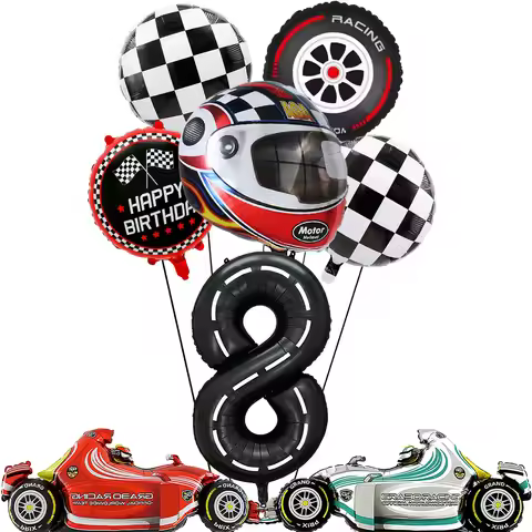 Race Car Party Decor Racing Balloon Decor Kids Boys Birthday Racing Themed Birthday Party Decor Race
