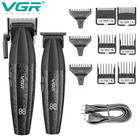 VGR Professional Hair Trimmer Barber Electric Hair Clipper Beard Hair Cutting Machine Haircut Trimer