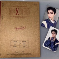 [READ DESCRIPTION] Stray Kids Felix MAXIDENT Unsealed Case Ver. & Official Album Photocards Set