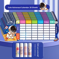 MONLEYTA | Portable Hard Card Class Schedule Elementary School Kindergarten Plan Table Pencil Box St