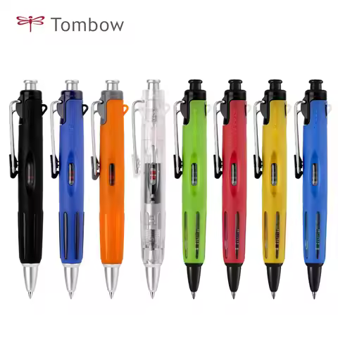 1pcs TOMBOW Black 0.7mm Push Ballpoint Pen Short BC-AP Oily Outdoor Sports Engineering Air Pressure 
