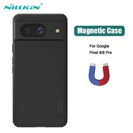 Pixel 8 Case NILLKIN Frosted Shield Pro Magnetic Wireless Charging Cover for Google Pixel8 Pro