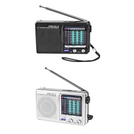 AM/FM/SW Portable Radio Operated for Indoor, Outdoor &amp; Emergency Use Radio with Speaker &amp; Headphone Jack