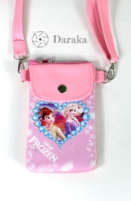 (COD) TAS SELEMPANG FROZEN PINK_02 / Tas Selempang Anak / Tas Anak Perempuan / Tas Bahu Anak/ Tas An