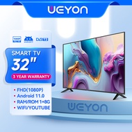 WEYON Android 32/40/43/50 inch TV Smart Digital TV FHD Ready LED Murah Meriah Smart Televis Andiord 11.0