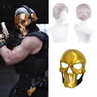 Red Wolf cos Wig Delta Action Eclipse Golden Rose Mask Game Anime cospy Fake Hair Halloween