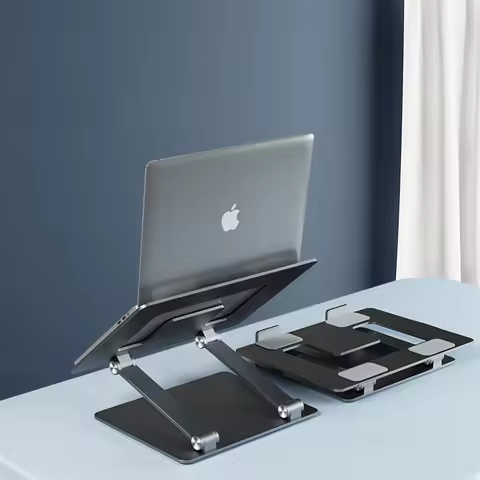 Laptop Stand Aluminium Adjustable Laptop Holder Multi-Angle Stand Heat Release Foldable Laptop Noteb
