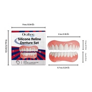 ใหม่ฟันปลอมซิลิโคน Upper & Lower Veneers Perfect หัวเราะ Veneers ฟันปลอมวางฟันปลอม Braces สบายฟัน