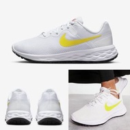 Nike Revolution 6 NN 白 黃 環保原料 輕量 女款休閒鞋DC3729-105