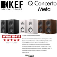 KEF Q Concerto Meta 3-Way Passive Desktop Bookshelf Speakers