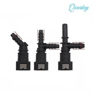 QICARKEY Hose Coupler, Bundy Tee 45°  Line Hose, PA12 Plastic 7.89 ID6 Pipe Coupler