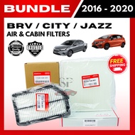 BUNDLE Cabin & Air Filters For BRV, City, Jazz (2016-2020) (17220-55A-Z01/80292-TJA-H01)
