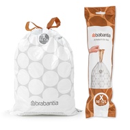 Brabantia Garbage Bag For Size 10-12 Liters Perfect Fit Bags Code X 10-12 Litre 3 Packs (60 Pieces)